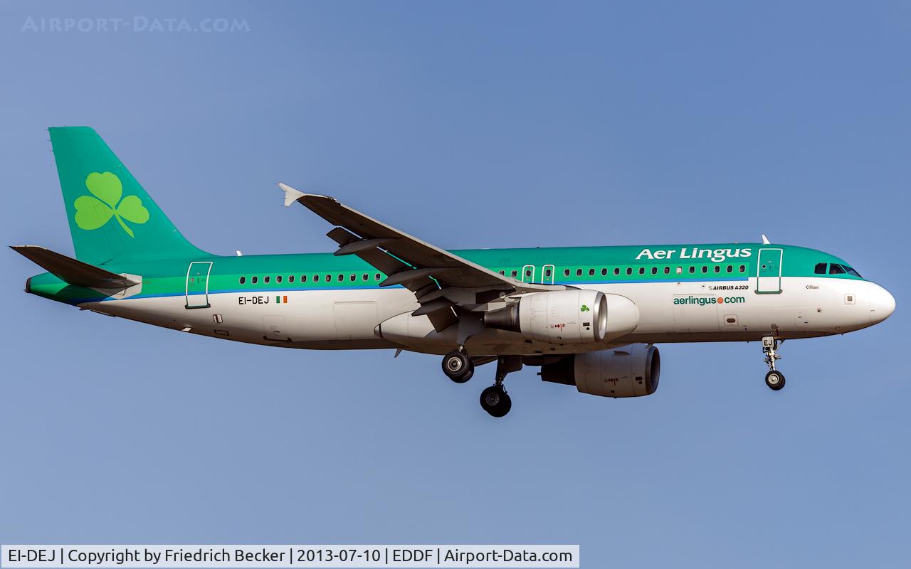EI-DEJ, 2005 Airbus A320-214 C/N 2364, on final at FRA