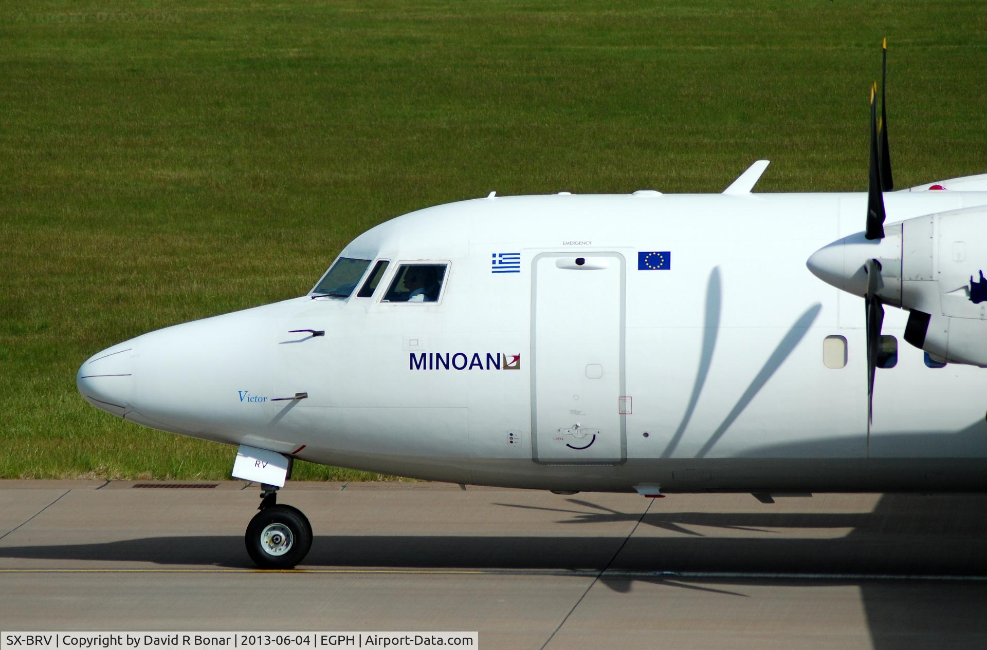 SX-BRV, 1990 Fokker 50 C/N 20199, Close study.