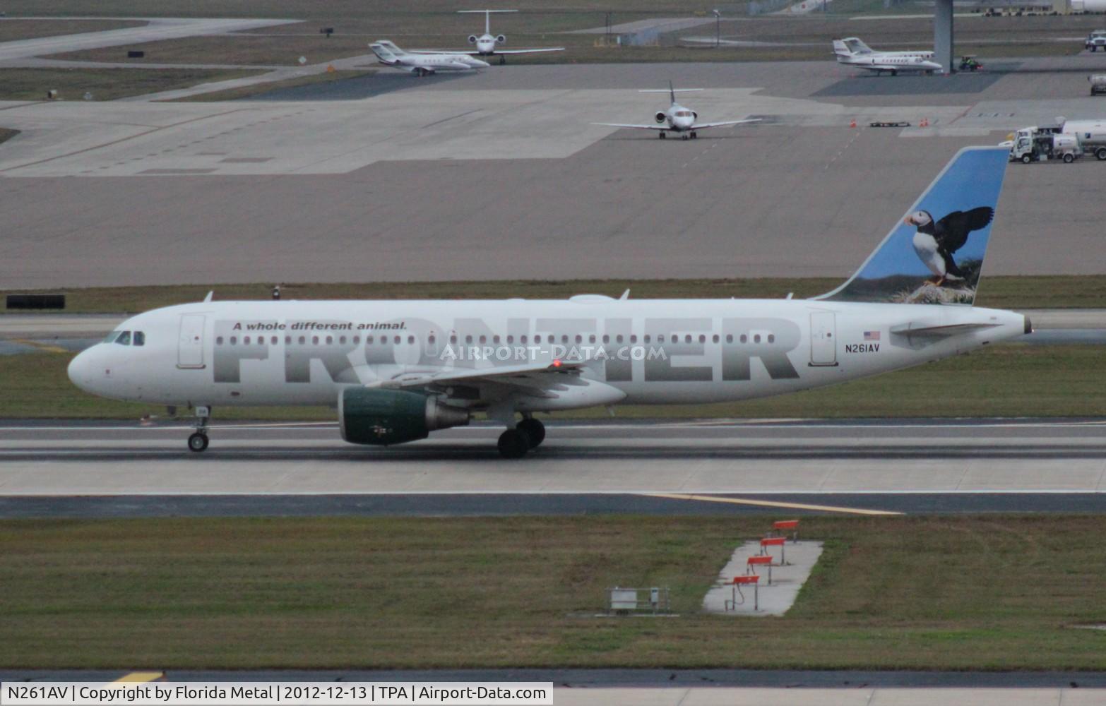 N261AV, 2001 Airbus A320-214 C/N 1615, Frontier puffin A320