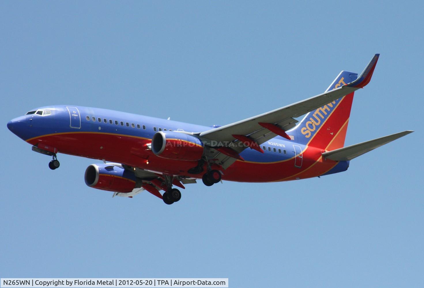 N265WN, 2007 Boeing 737-7H4 C/N 32522, Southwest 737