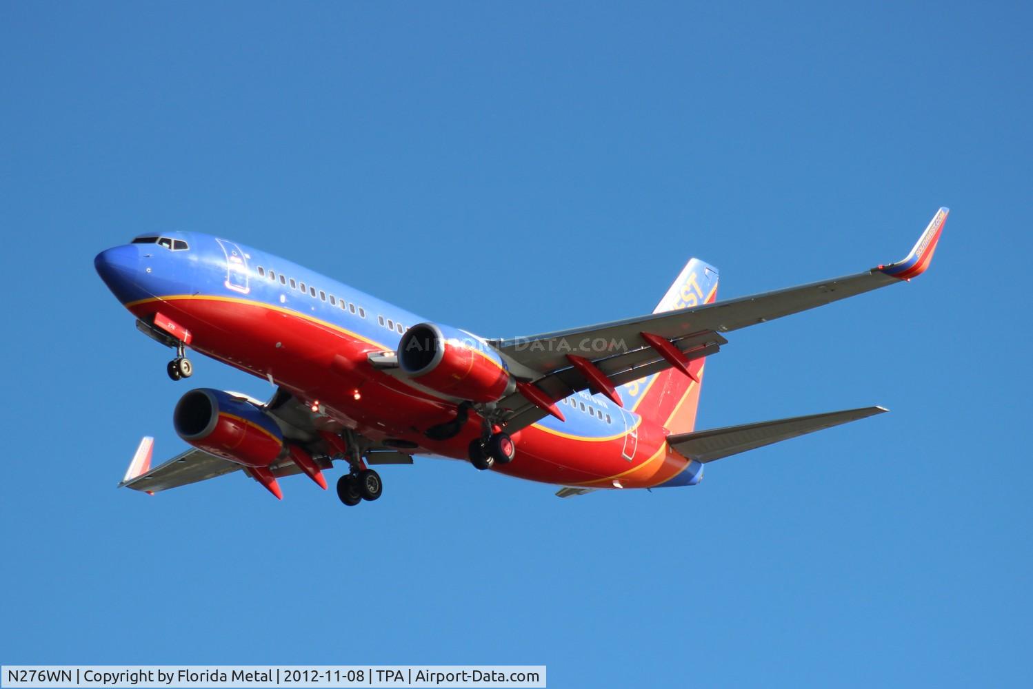 N276WN, 2007 Boeing 737-7H4 C/N 32530, Southwest 737