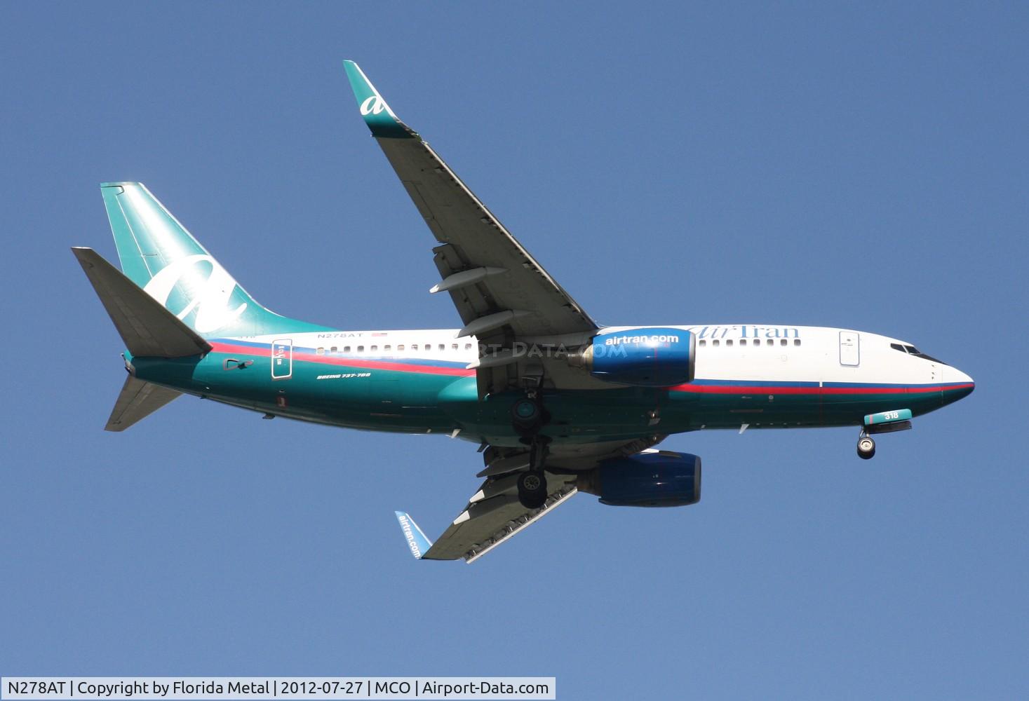 N278AT, 2005 Boeing 737-76N C/N 32665, Air Tran 737
