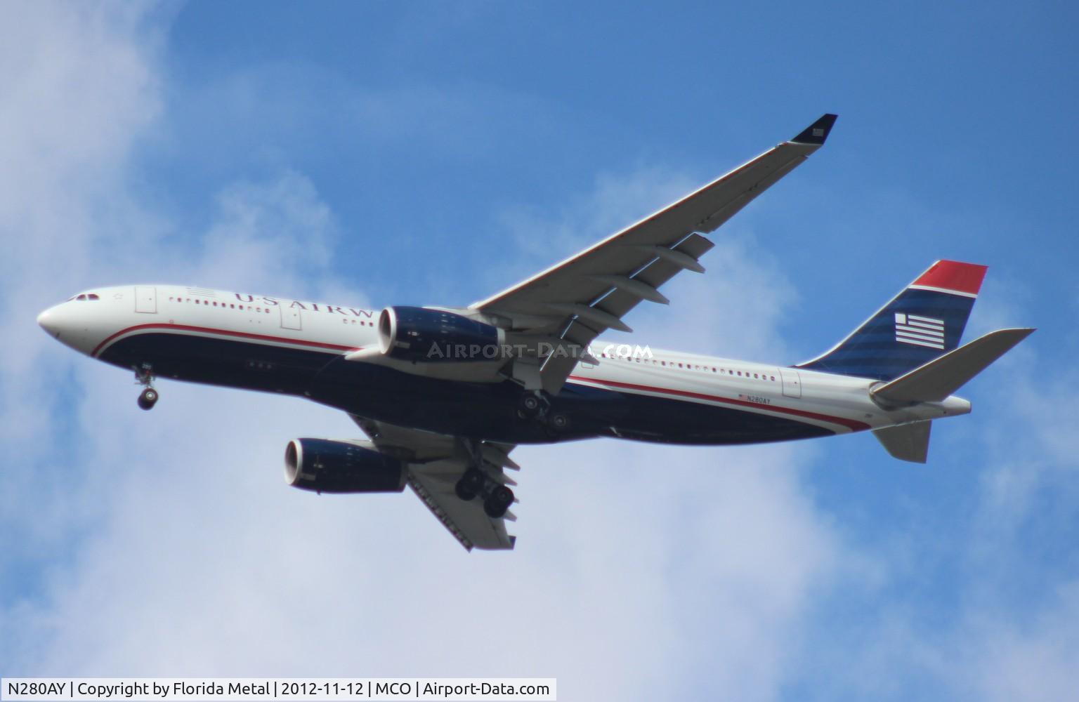 N280AY, 2009 Airbus A330-243 C/N 1022, US Airways A330-200