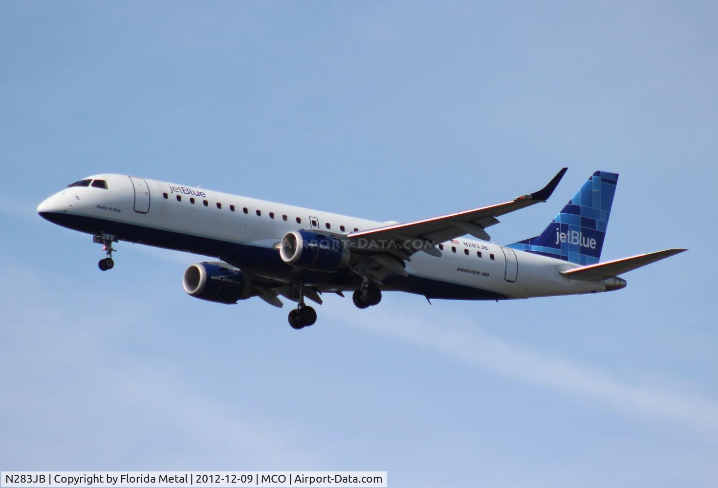 N283JB, 2007 Embraer 190AR (ERJ-190-100IGW) C/N 19000125, Jet Blue E190