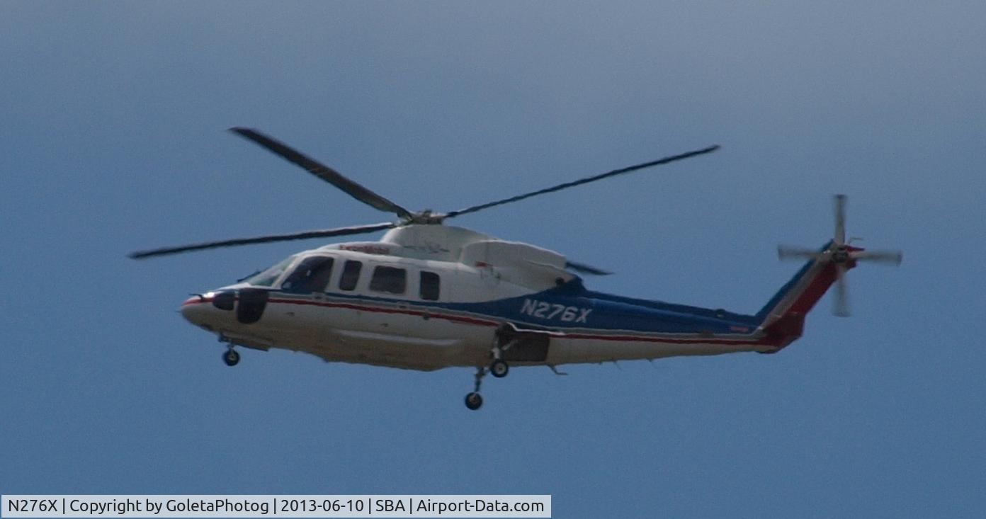 N276X, 1994 Sikorsky S-76C C/N 760405, flying into Goleta / Santa Barbara airport probably