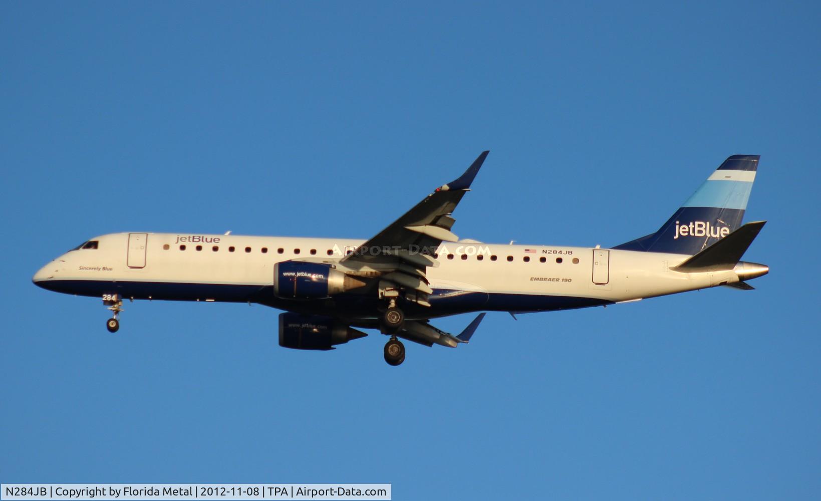 N284JB, 2008 Embraer 190AR (ERJ-190-100IGW) C/N 19000144, Jet Blue E190