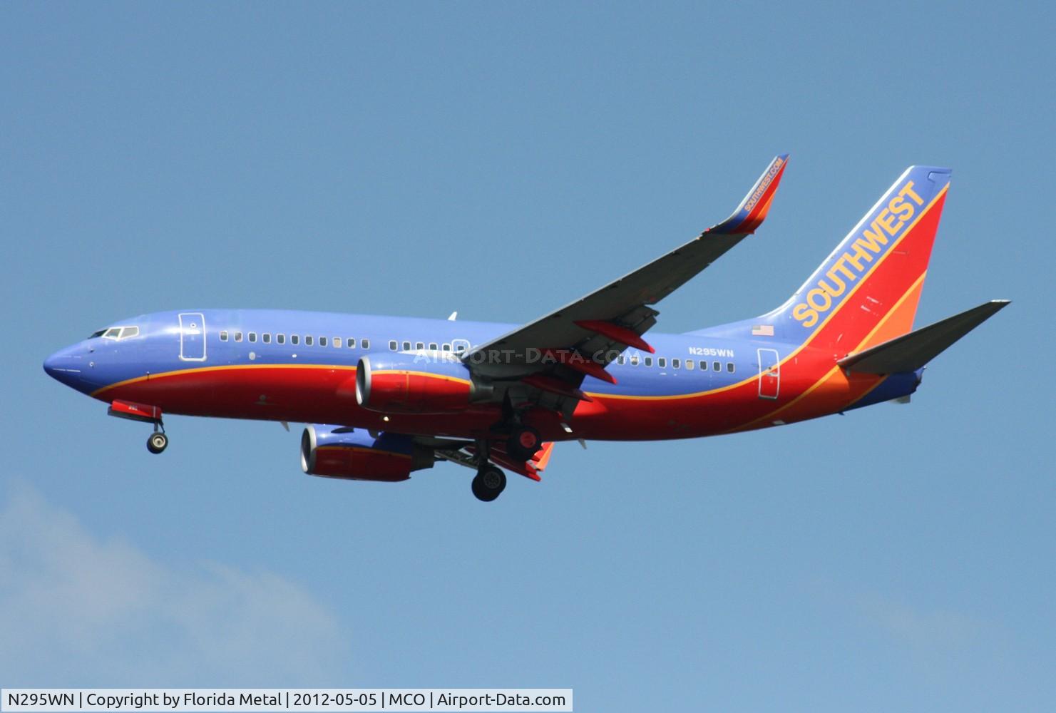N295WN, 2007 Boeing 737-7H4 C/N 32541, Southwest 737