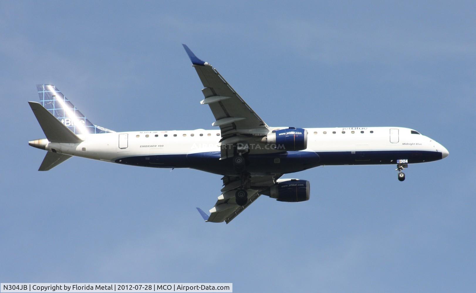 N304JB, 2009 Embraer ERJ-190-100 IGW 190AR C/N 19000257, Jet Blue E190