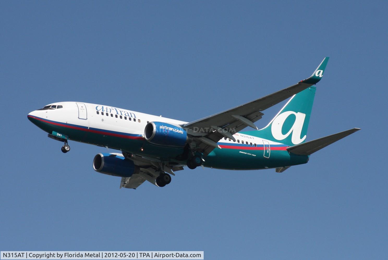 N315AT, 2007 Boeing 737-7BD C/N 35788, Air Tran 737