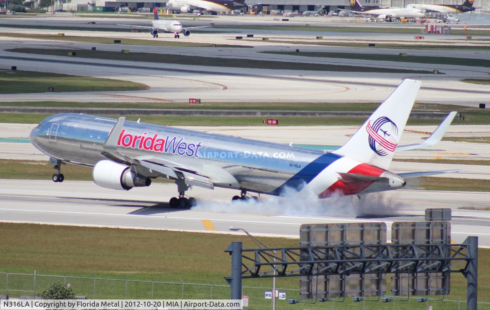 N316LA, 2001 Boeing 767-316F C/N 30842, Florida West 767-300