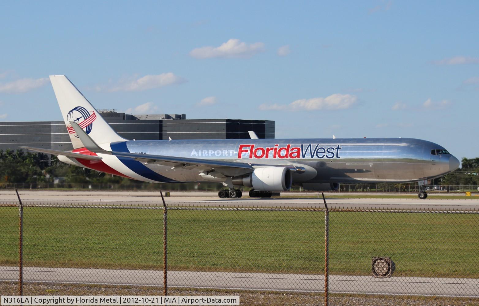 N316LA, 2001 Boeing 767-316F C/N 30842, Florida West 767-300