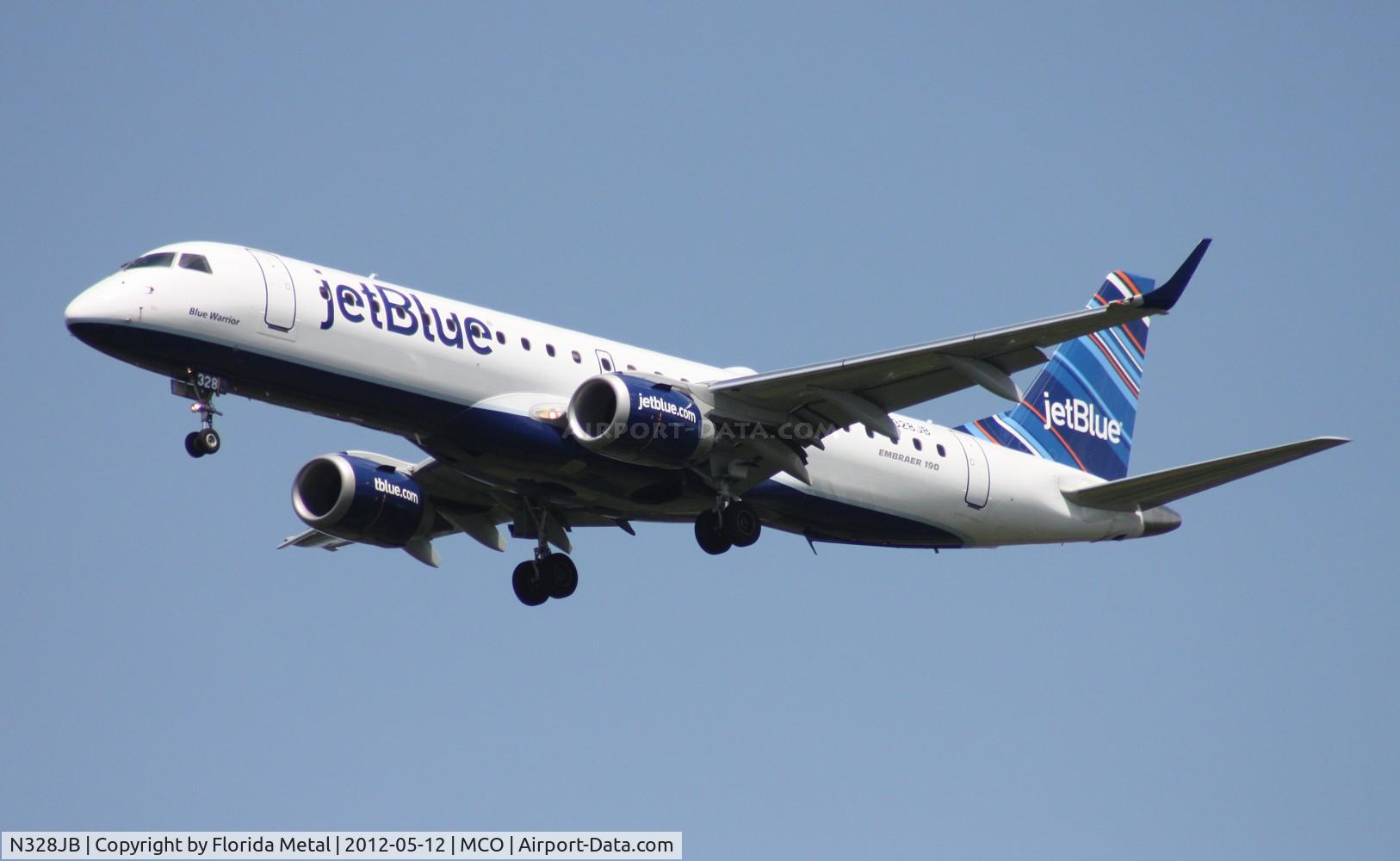 N328JB, Embraer ERJ-190-100 IGW 190AR C/N 19000422, Jet Blue E190
