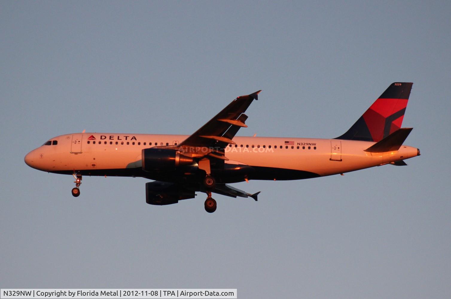 N329NW, 1992 Airbus A320-211 C/N 306, Delta A320