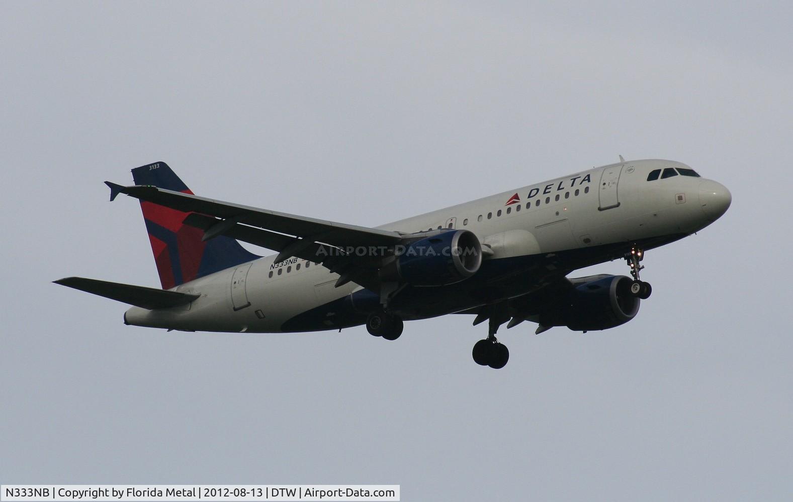 N333NB, 2001 Airbus A319-114 C/N 1582, Delta A319