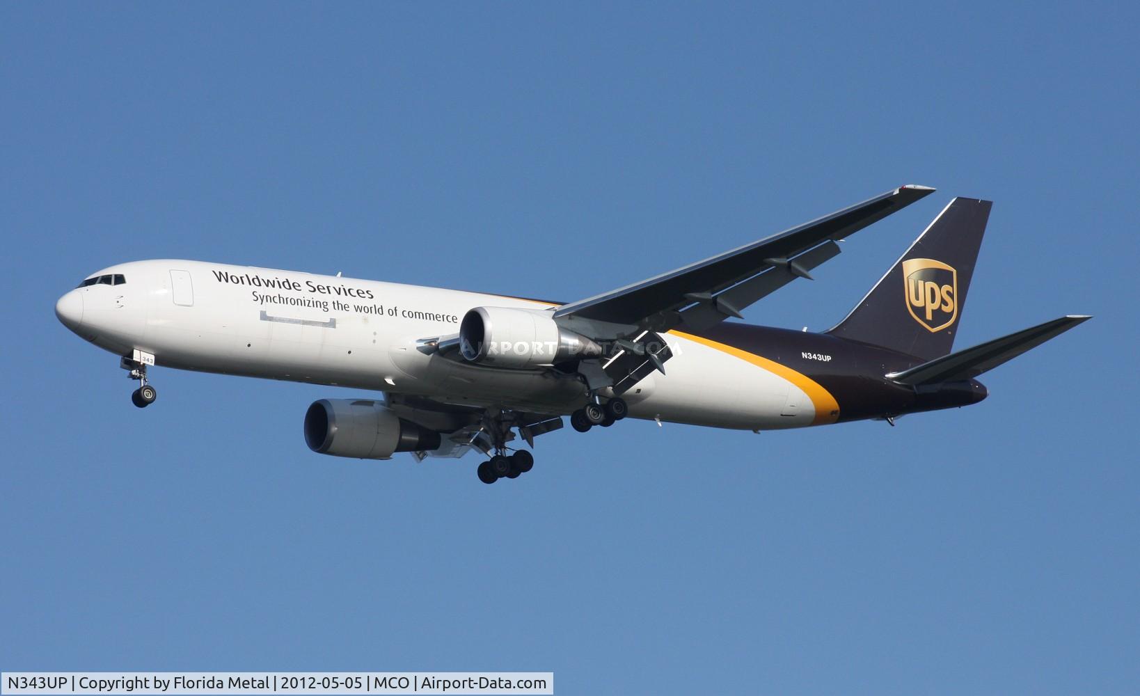 N343UP, 2011 Boeing 767-34AF C/N 37945, UPS 767-300