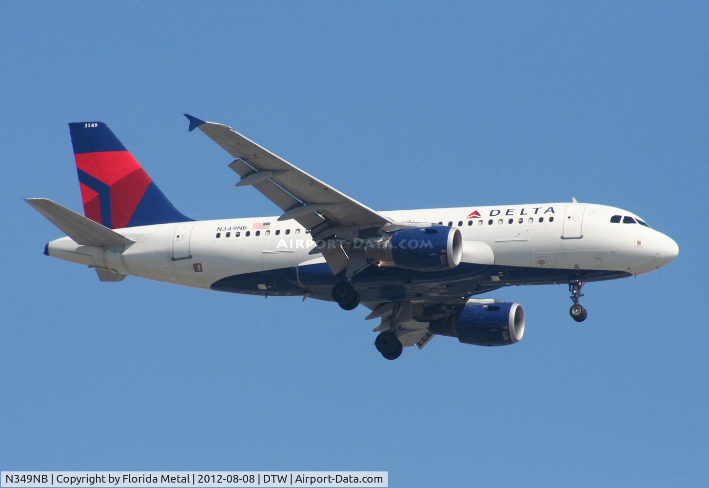 N349NB, 2002 Airbus A319-114 C/N 1815, Delta A319