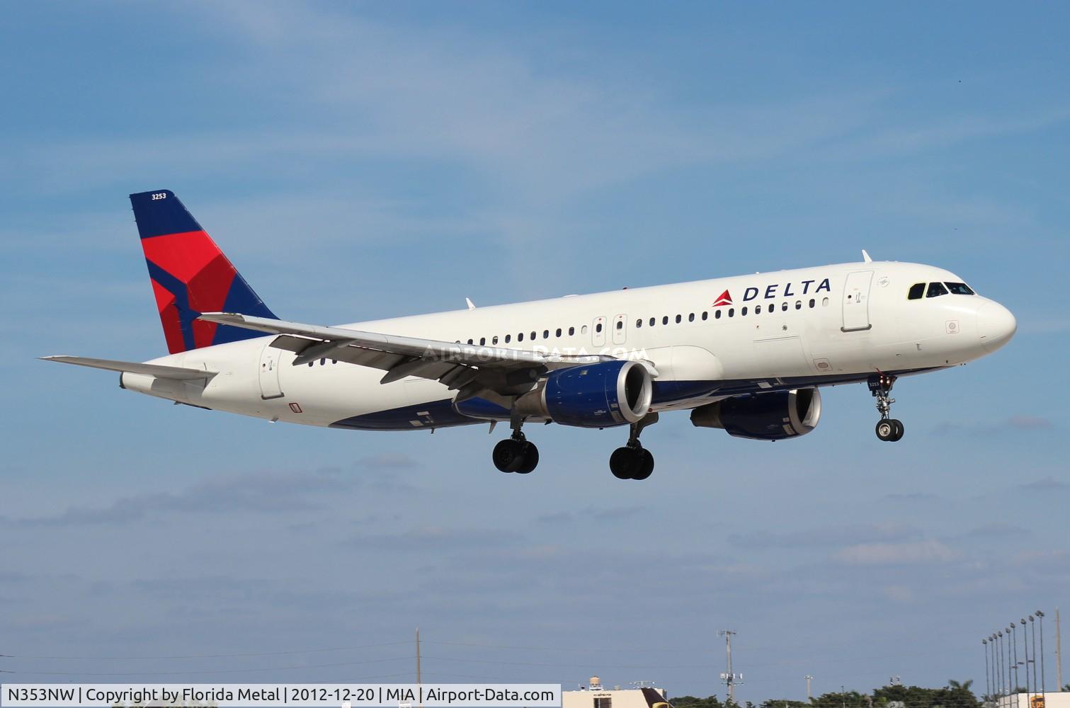 N353NW, 1998 Airbus A320-212 C/N 786, Delta A320