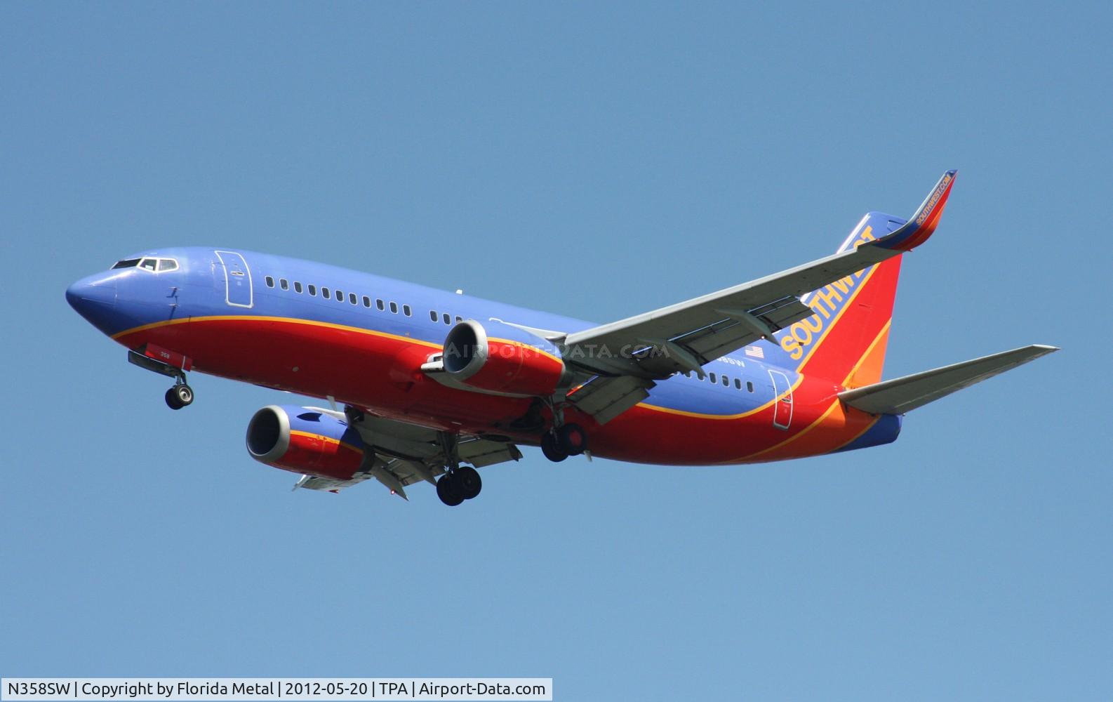 N358SW, 1992 Boeing 737-3H4 C/N 26595, Southwest 737-300