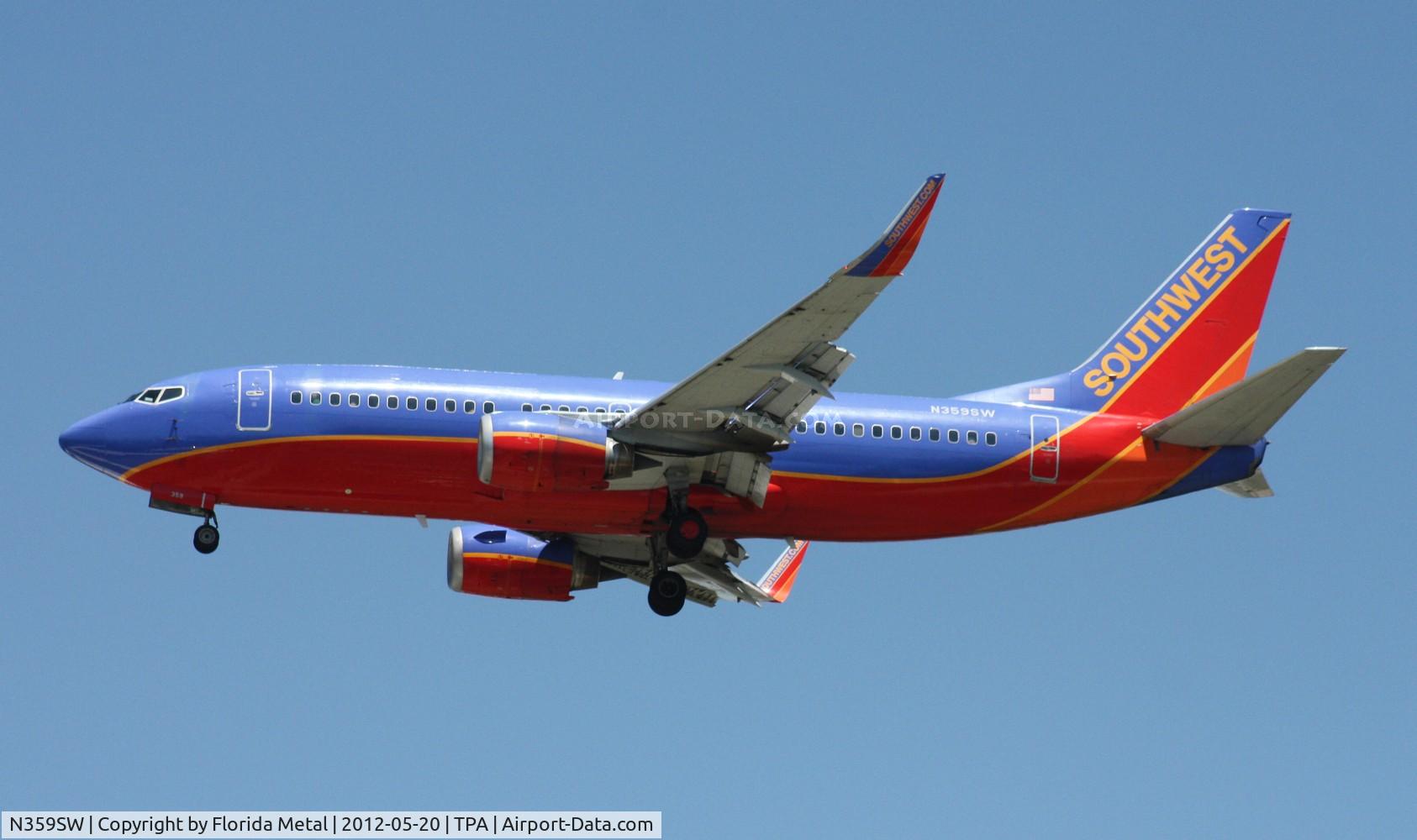 N359SW, 1992 Boeing 737-3H4 C/N 26596, Southwest 737