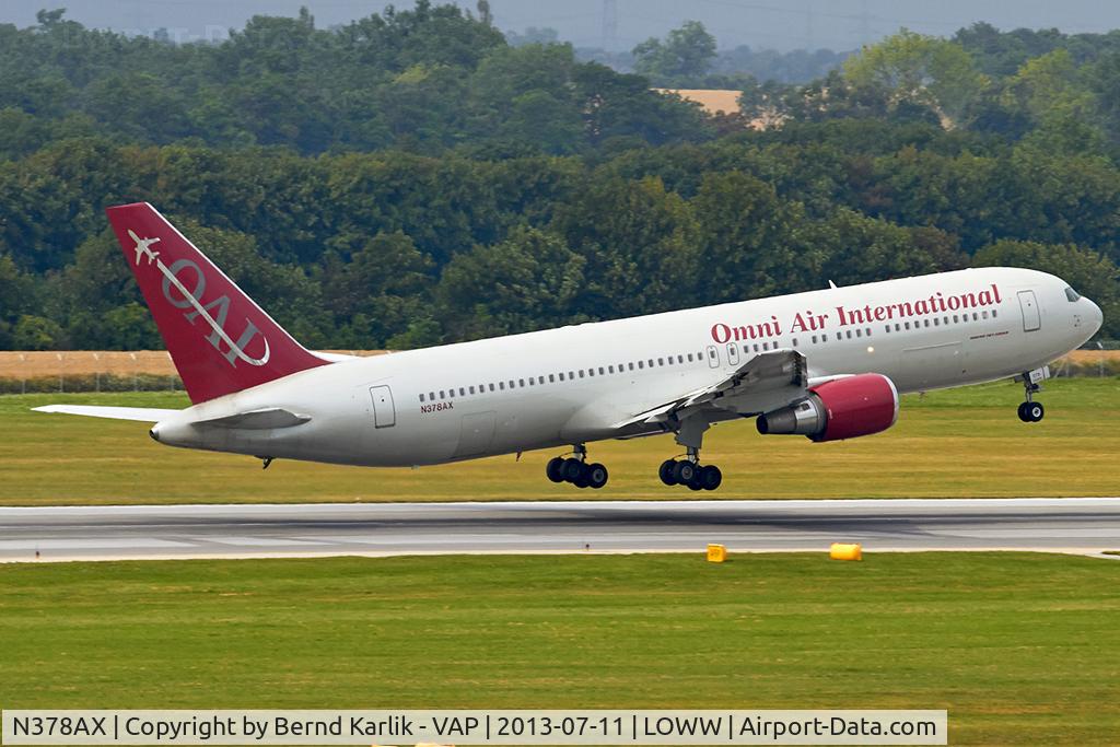 N378AX, 1996 Boeing 767-33A C/N 28147, Runway 29 departure