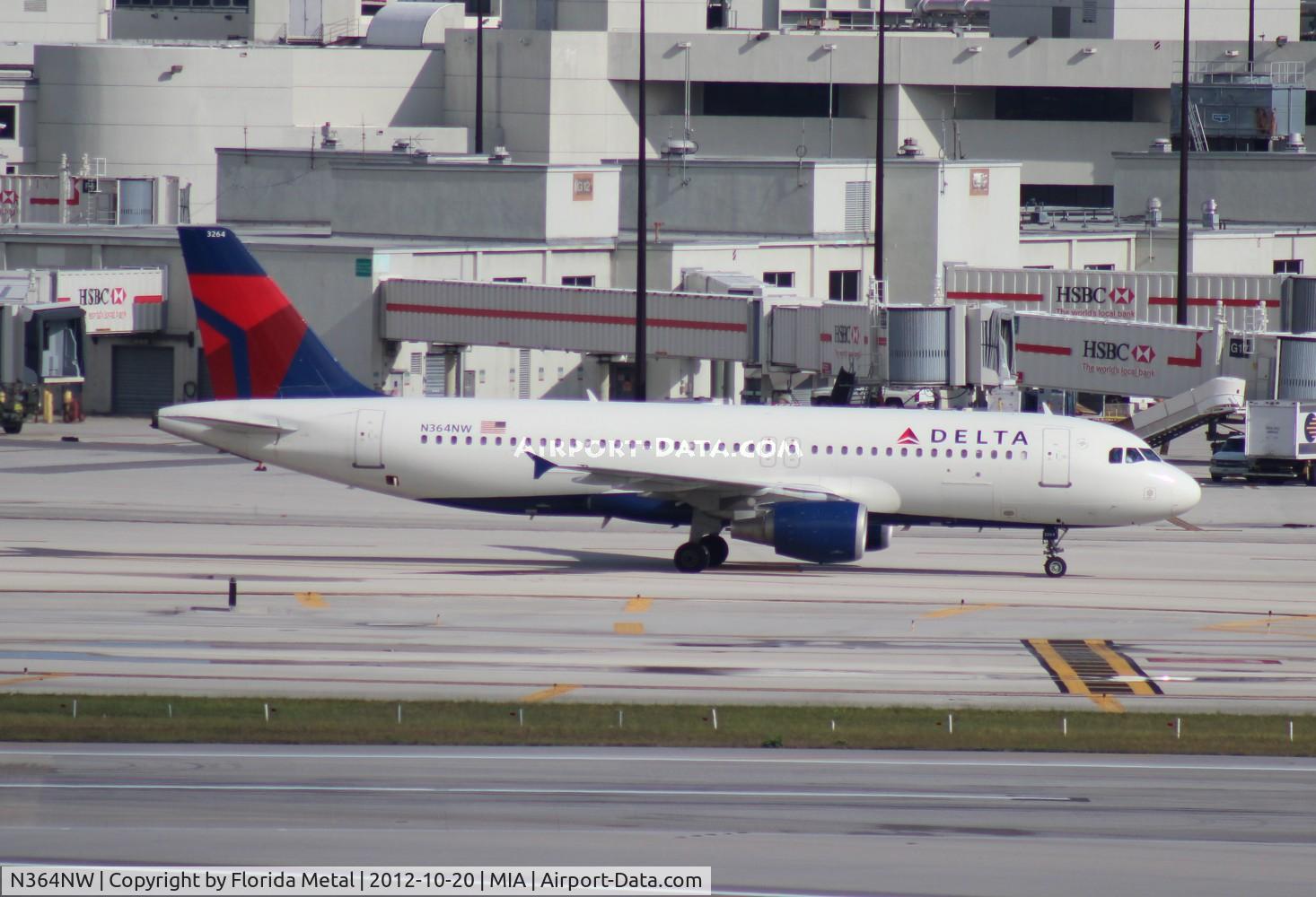 N364NW, 1999 Airbus A320-212 C/N 0962, Delta A320
