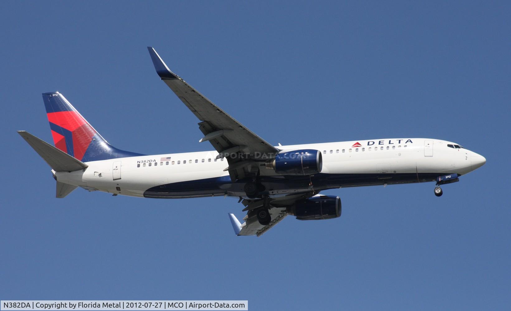 N382DA, 1999 Boeing 737-832 C/N 30345, Delta 737-800
