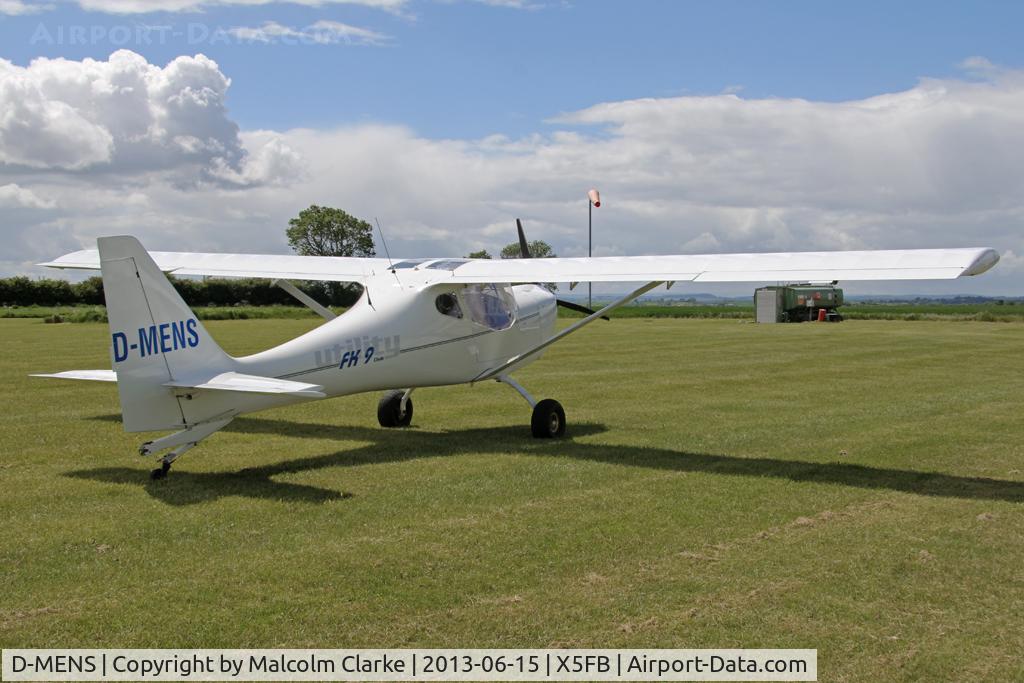 D-MENS, B & F Technik FK-9 Mark IV C/N 04U-266, B & F Technik FK-9. Participant in Fly UK 2013. Fishburn Airfield, June 2013.