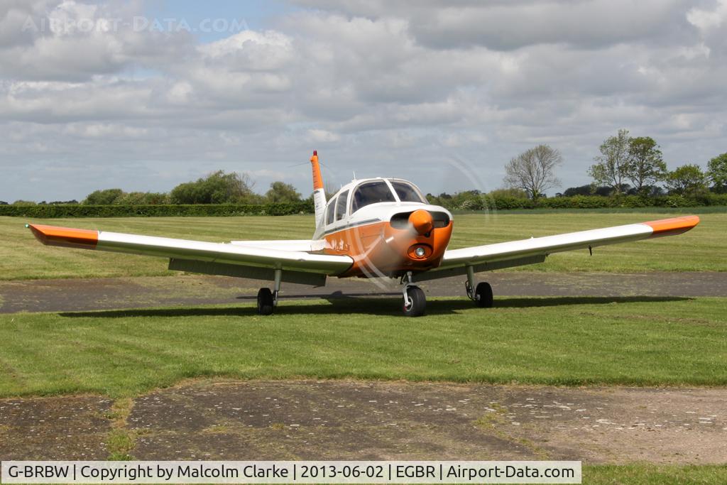 G-BRBW, 1974 Piper PA-28-140 Cherokee Cruiser C/N 28-7425153, Piper PA-28-140 Cherokee at The Real Aeroplane Club's Jolly June Jaunt, Breighton Airfield, 2013.