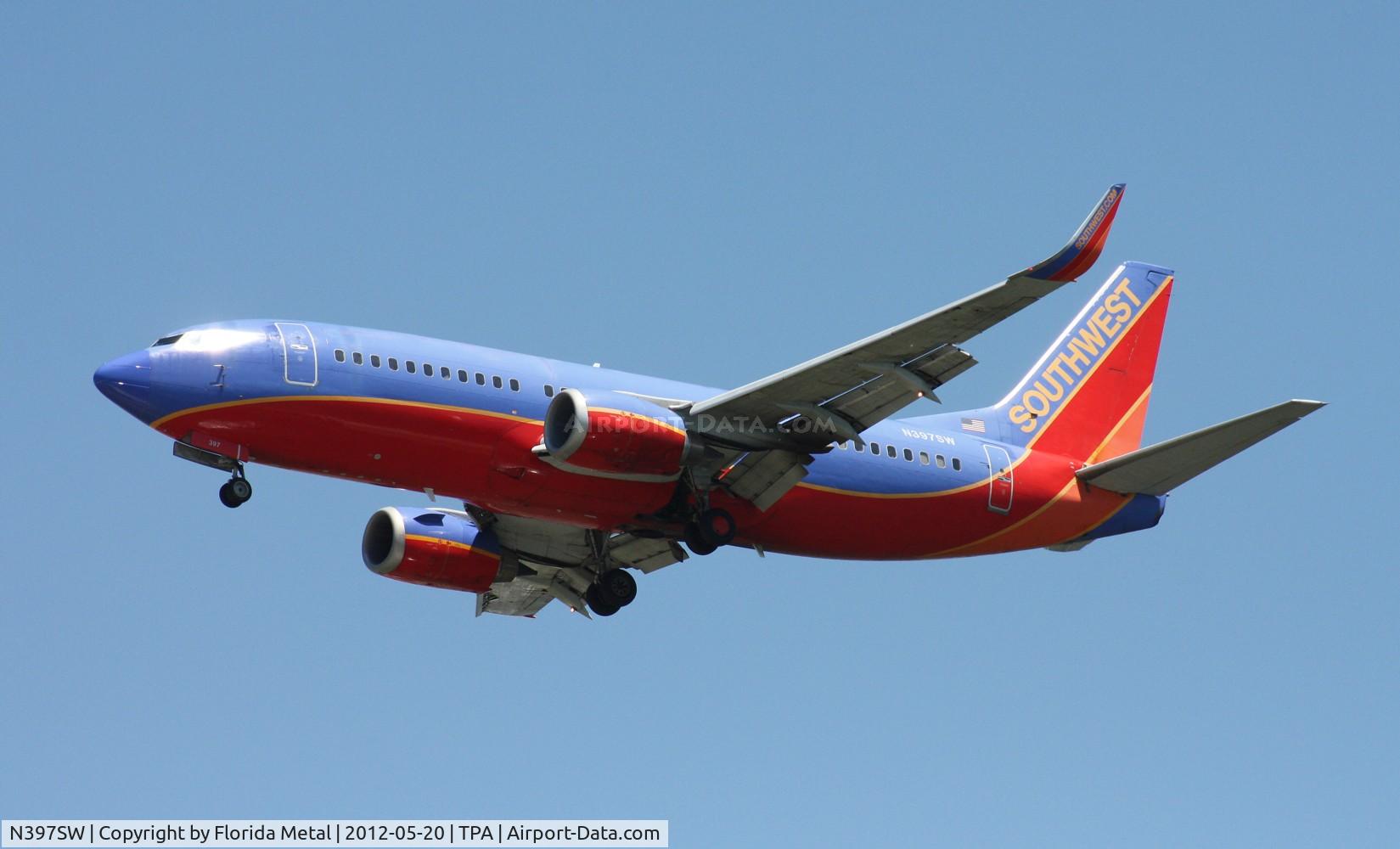 N397SW, 1995 Boeing 737-3H4 C/N 27691, Southwest 737-300