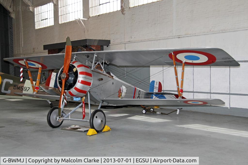 G-BWMJ, 1981 Nieuport 17 Scout Replica C/N PFA 121-12351, Nieuport 17 Scout (replica). At The Imperial War Museum, Duxford. July 2013.