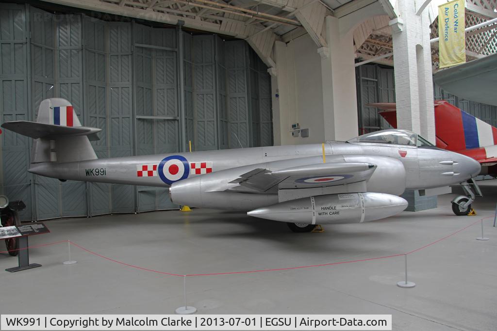 WK991, Gloster Meteor F.8 C/N Not found Wk991, Gloster Meteor F.8. At The Imperial War Museum, Duxford. July 2013.