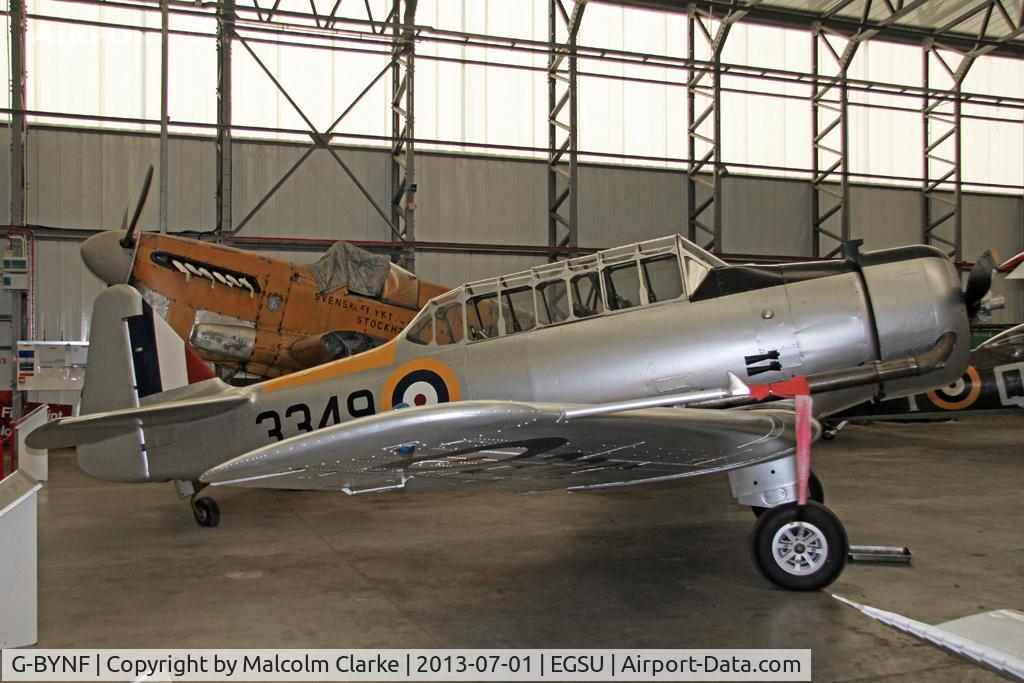 G-BYNF, 1939 North American NA-64 Yale C/N 64-2171, North American NA-64 Yale 1. At The Imperial War Museum, Duxford. July 1st 2013.