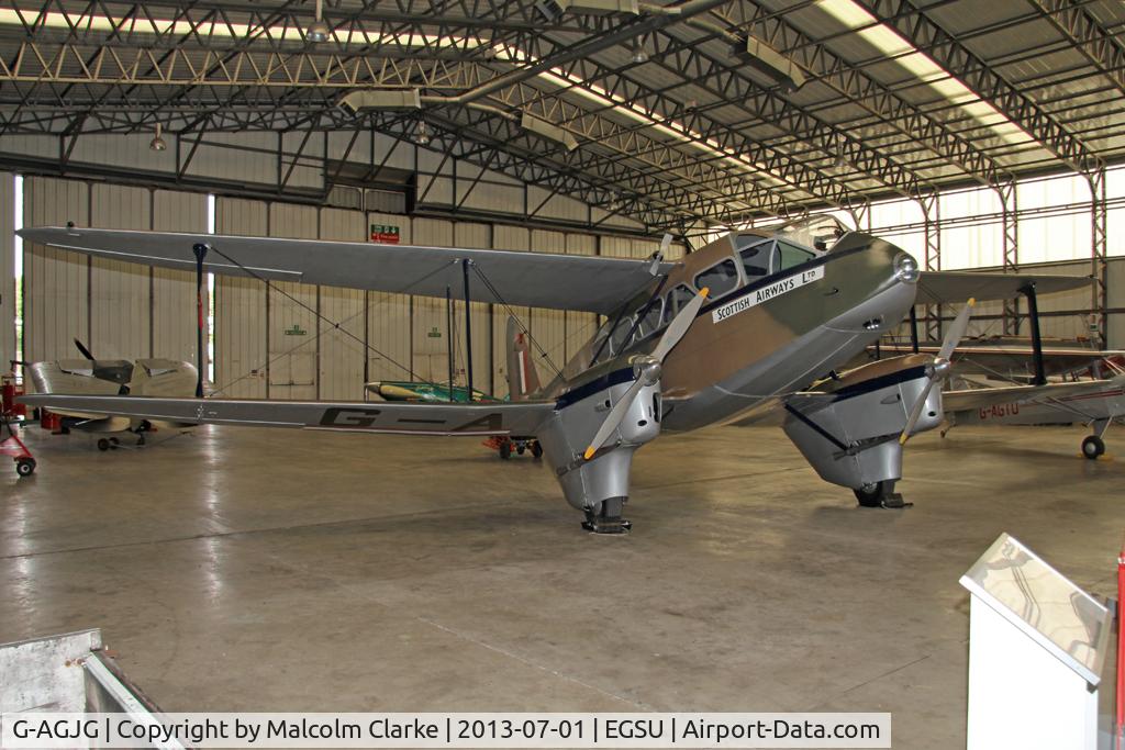 G-AGJG, 1941 De Havilland DH-89A Dominie/Dragon Rapide C/N 6517, De Havilland DH-89A Dragon Rapide. At The Imperial War Museum, Duxford. July 2013.