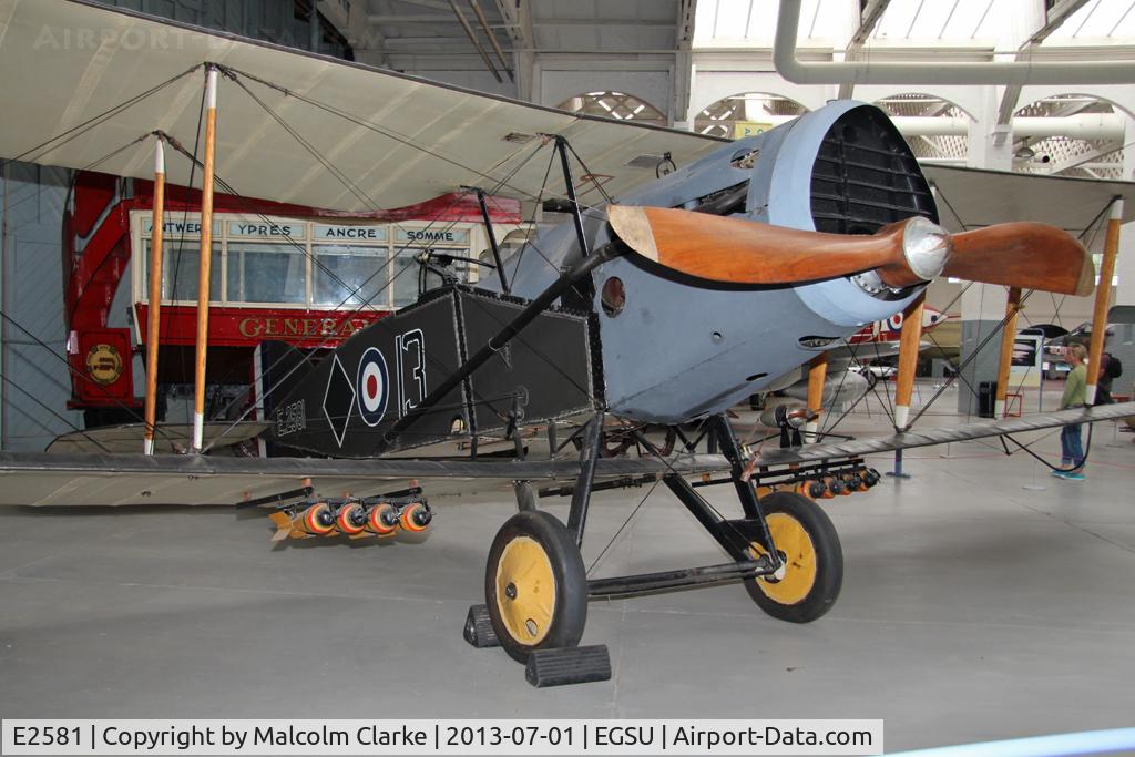 E2581, 1918 Bristol F.2B Fighter C/N 4184, Bristol F.2B Fighter. At The Imperial War Museum, Duxford. July 2013.