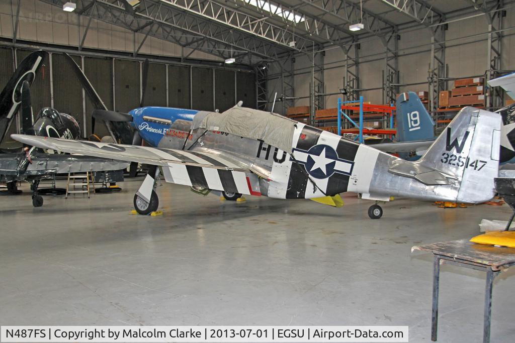 N487FS, 1943 North American P-51C Mustang C/N 103-26778, North American P-51C Mustang. At The Imperial War Museum, Duxford. July 2013.