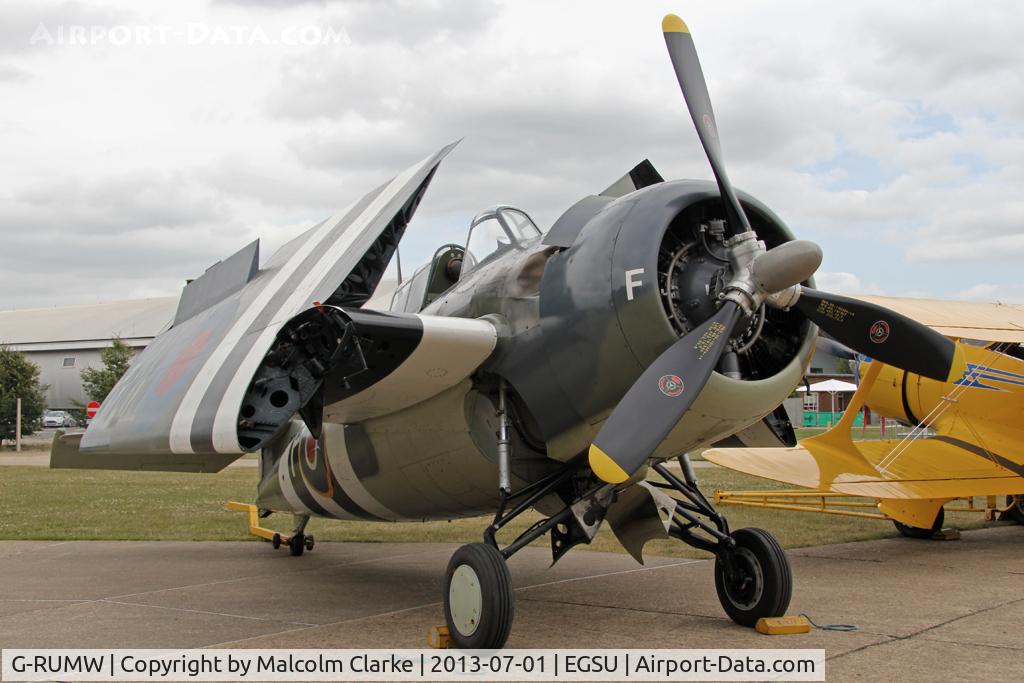 G-RUMW, 1944 General Motors (Grumman) FM-2 Wildcat C/N 5765, Grumman (General Motors) FM-2 Wildcat. At The Imperial War Museum, Duxford. July 2013.