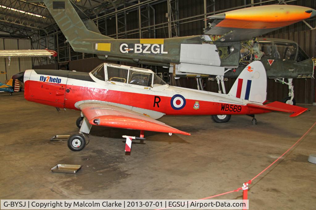 G-BYSJ, 1950 De Havilland DHC-1 Chipmunk T.10 C/N C1/0021, De Havilland DHC-1 Chipmunk 22. At The Imperial War Museum, Duxford. July 2013.