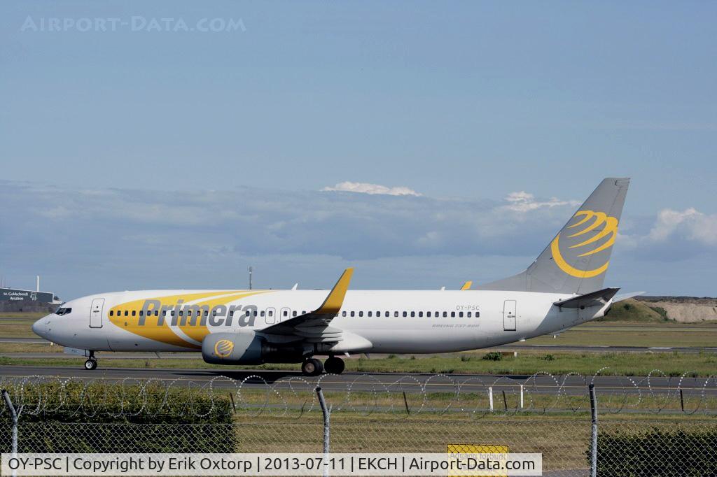 OY-PSC, 2002 Boeing 737-86N C/N 33419, OY-PSC just arrived on rw 04L