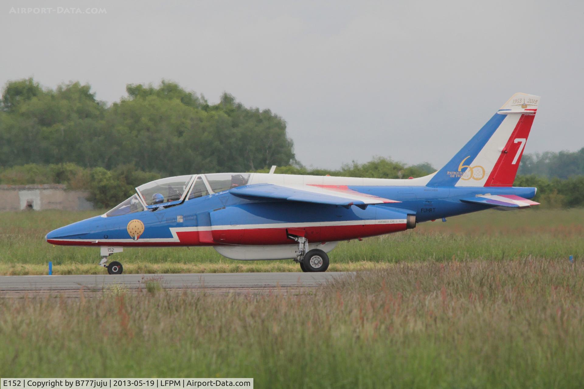 E152, Dassault-Dornier Alpha Jet E C/N E152, Athos 7 for PAF 2013, with spécial marking for 60 years of Patrouille de France