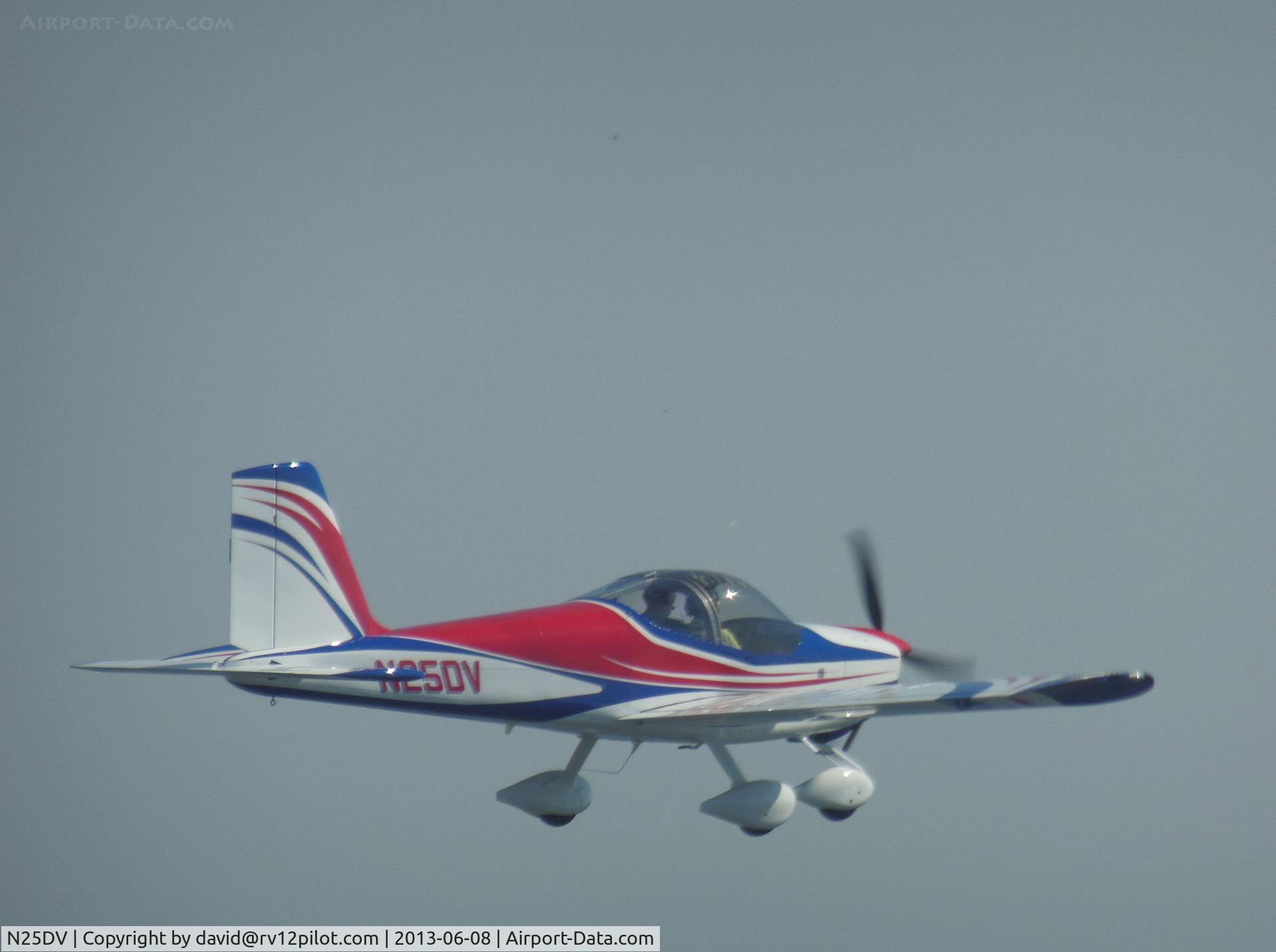 N25DV, 2012 Vans RV-12 C/N 12568, RV12 in flight