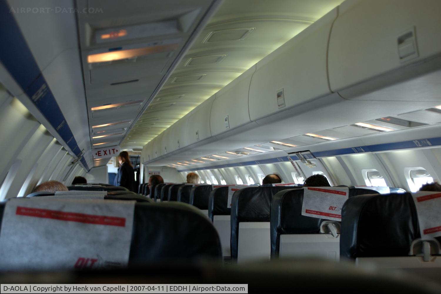 D-AOLA, 1994 Saab 2000 C/N 2000-008, The interior of Saab 2000 D-AOLA of OLT - Ostfriesische Lufttransport.