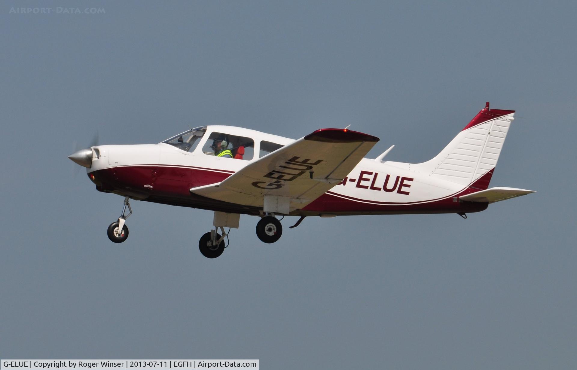 G-ELUE, 1979 Piper PA-28-161 Warrior II C/N 28-7916484, Visiting Cherokee Warior II. Ex D-ELUE and sporting a new colour scheme for 2013. Operated by Freedom Aviation.