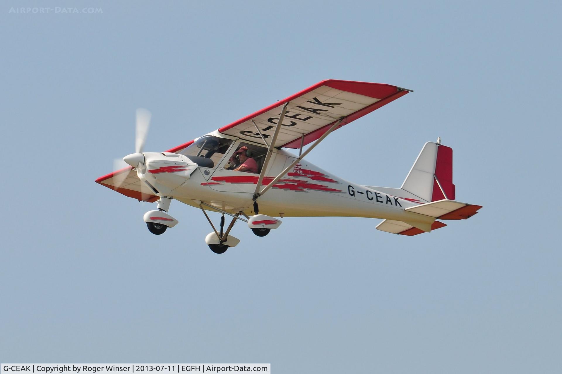 G-CEAK, 2006 Comco Ikarus C42 FB80 C/N 0606-6826, Visiting Ikarus.