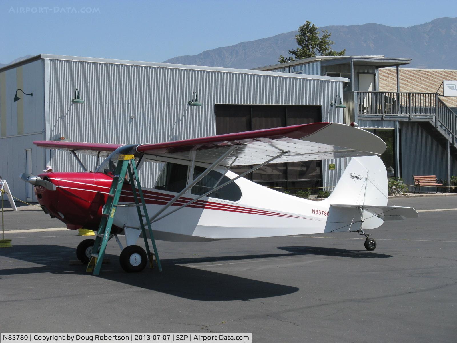 N85780, 1946 Aeronca 7AC Champion C/N 7AC-4529, 1946 Aeronca 7AC CHAMPION, Continental A&C65 65 Hp, refueling