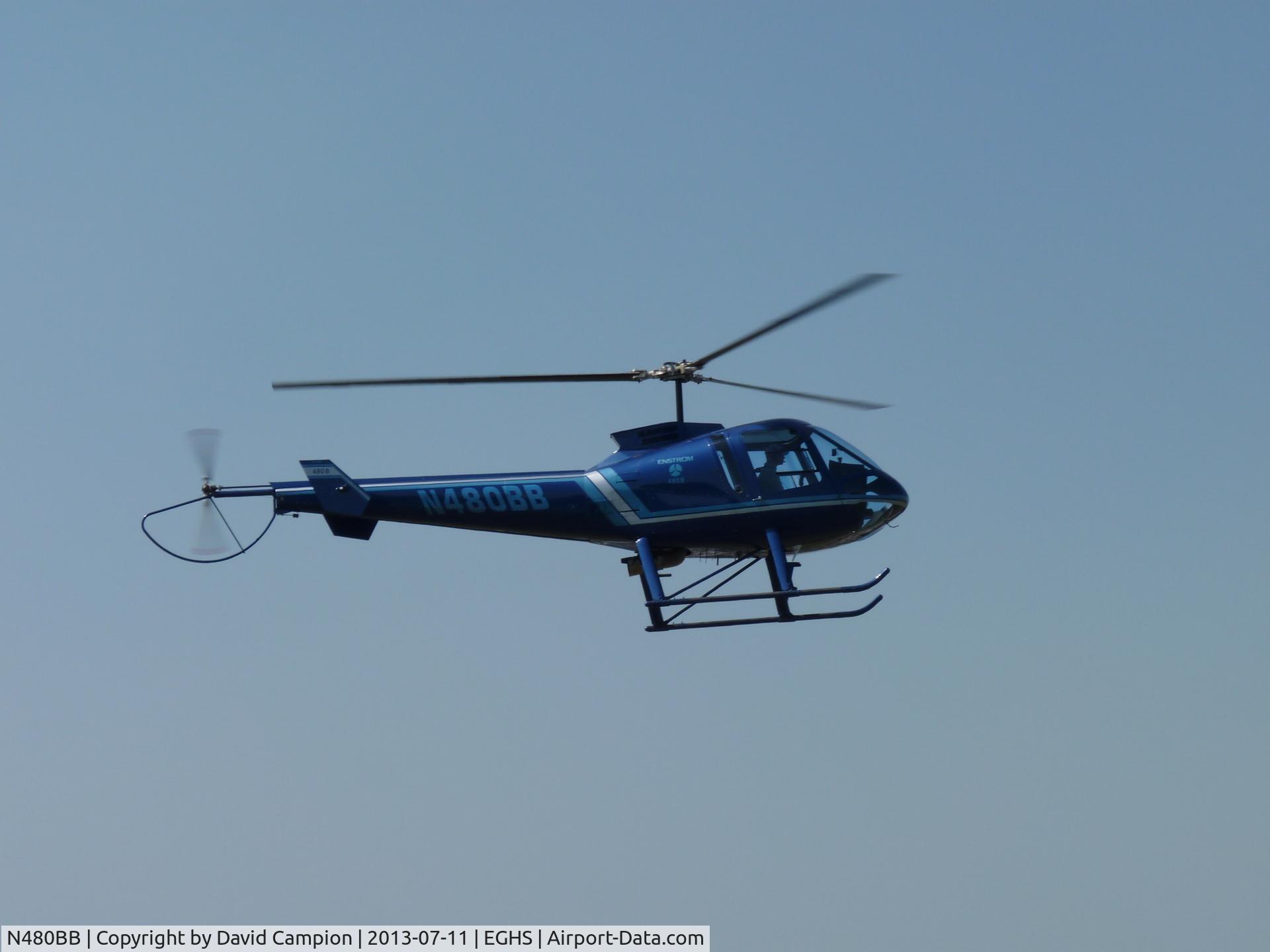 N480BB, 2003 Enstrom 480B C/N 5056, On approach to Henstridge airfield