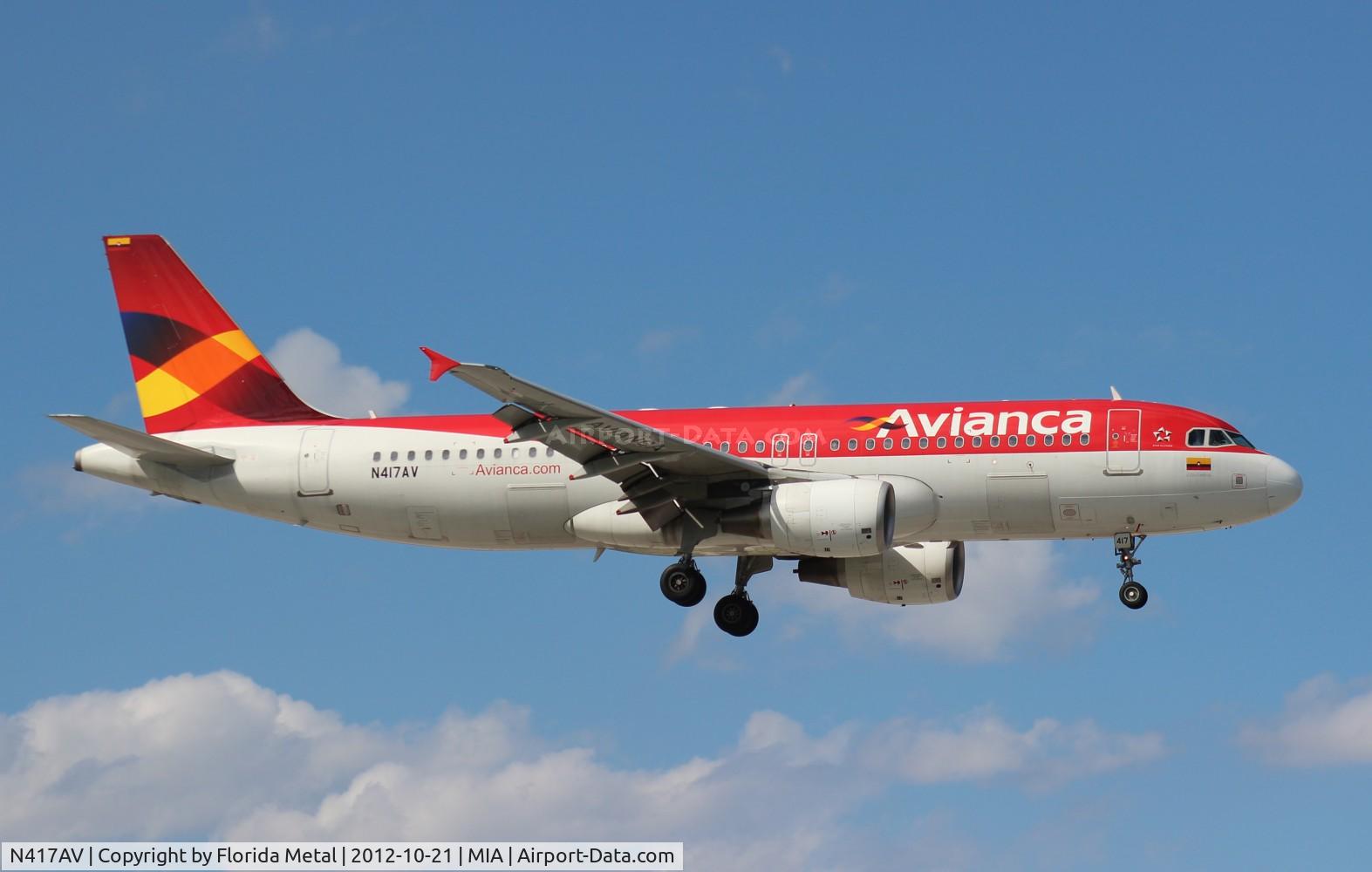 N417AV, 2010 Airbus A320-214 C/N 4175, Avianca A320