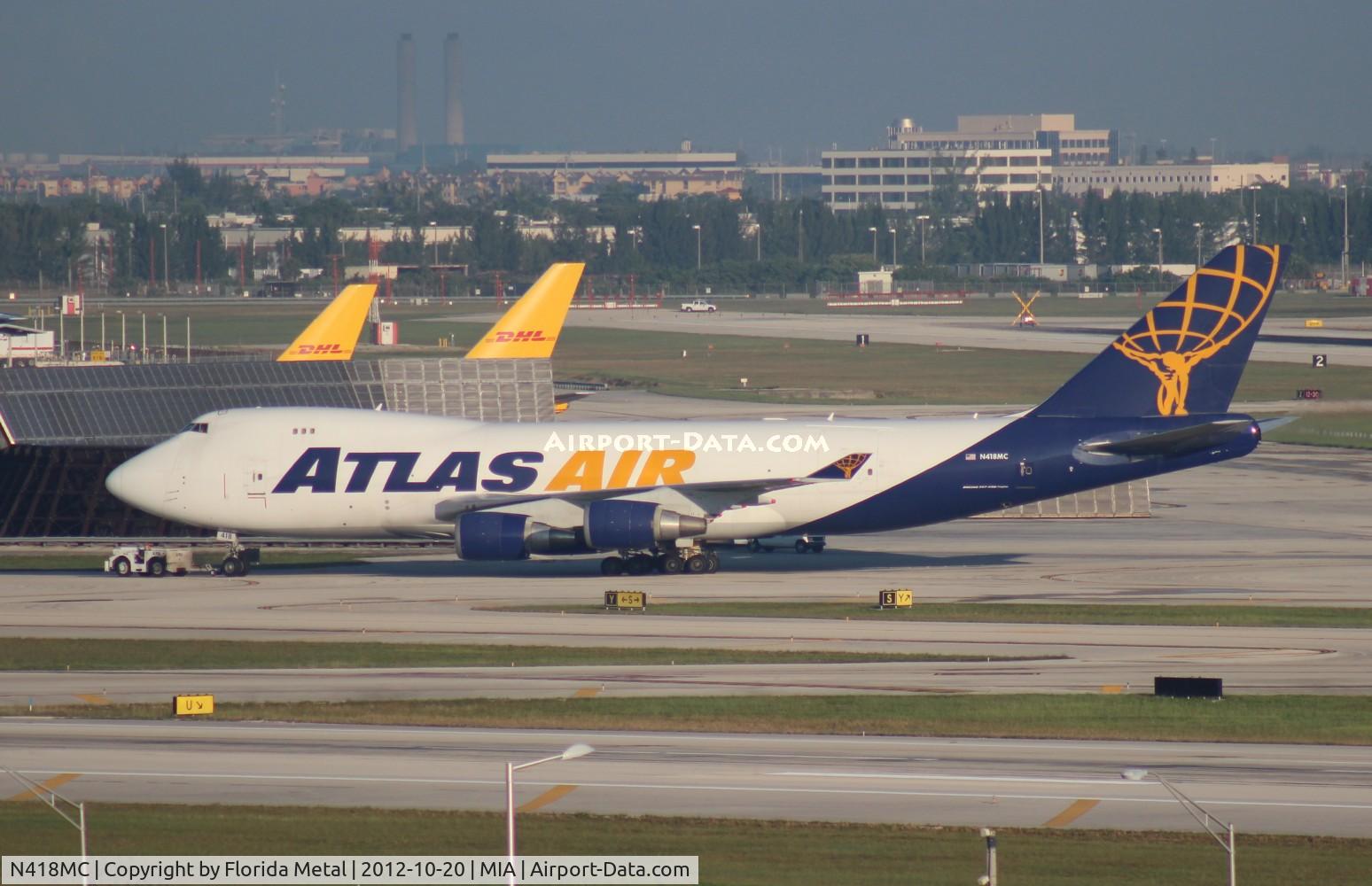 N418MC, 2002 Boeing 747-47UF C/N 32840, Atlas 747-400