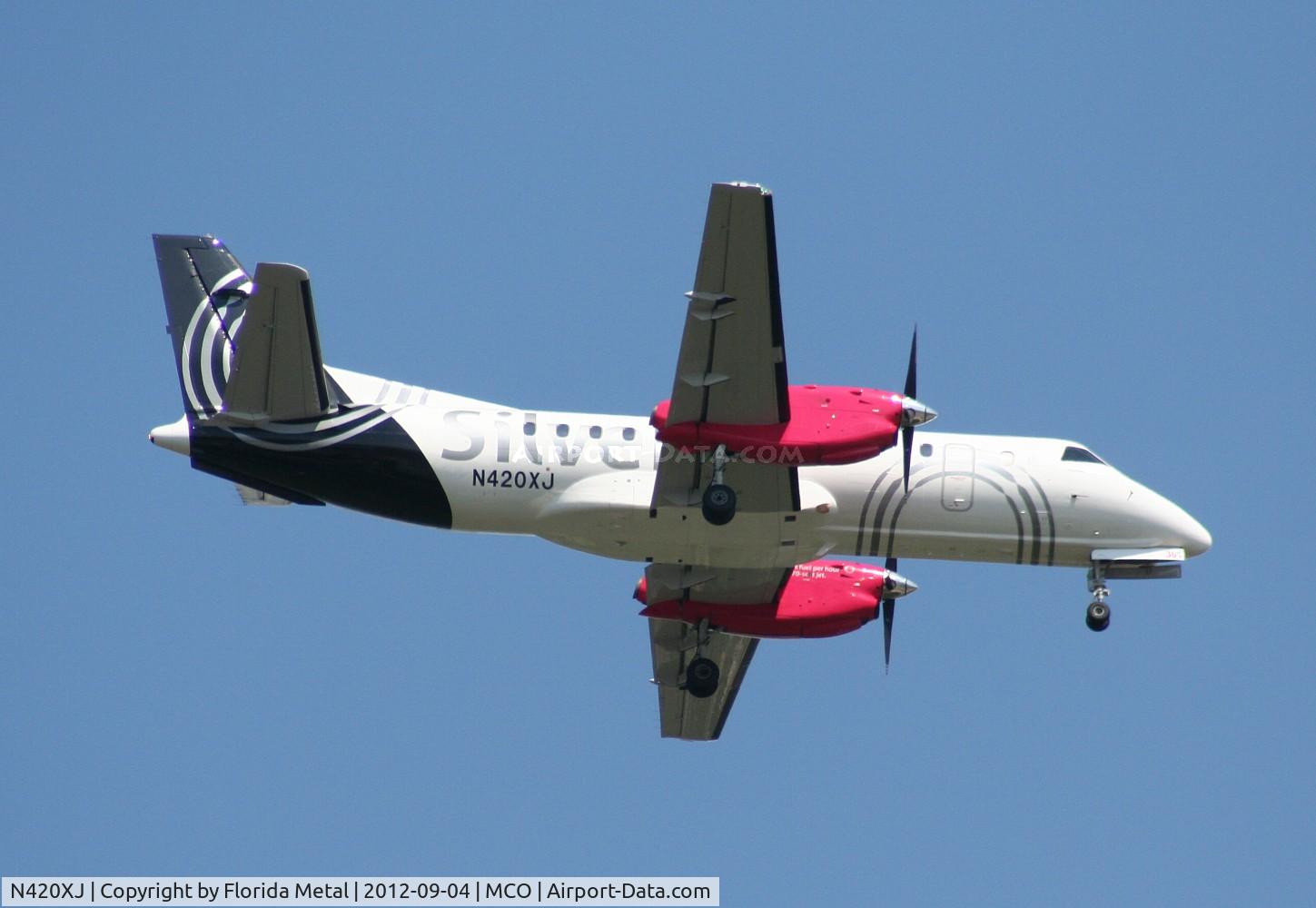 N420XJ, 1997 Saab 340B+ C/N 340B-420, Silver Saab 340