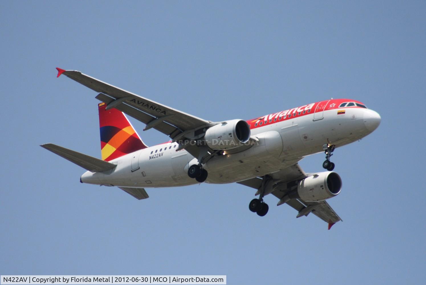 N422AV, 2010 Airbus A319-115 C/N 4200, Avianca A319