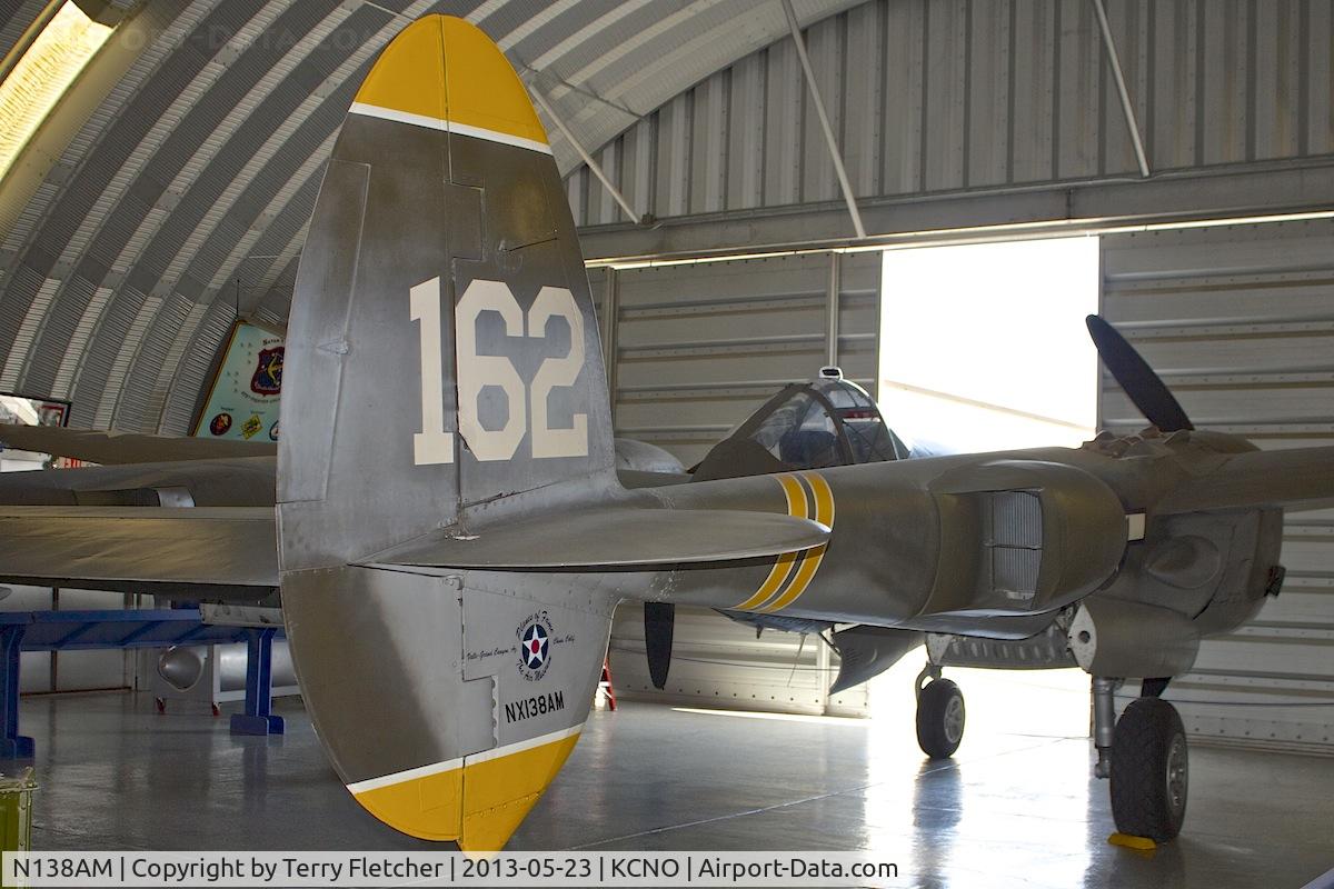 N138AM, 1943 Lockheed P-38J Lightning C/N 44-23314, At Planes of Fame Museum , Chino , California